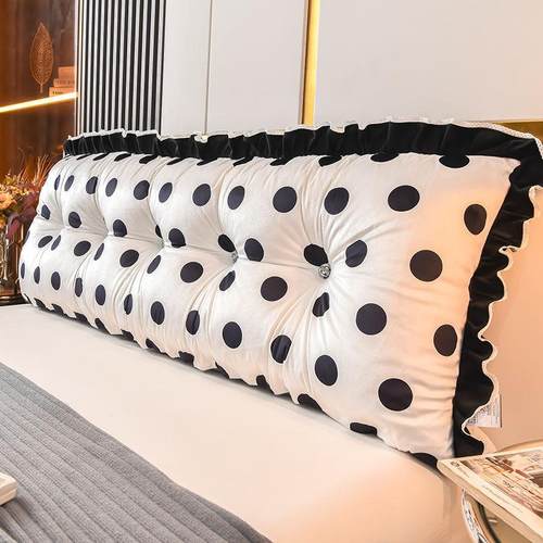 新柔肤绒床头靠垫韩版公主床靠枕靠榻榻米枕背可拆款PDD45006洗床