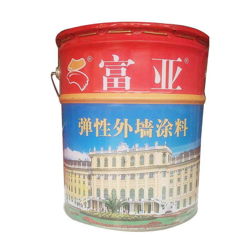 富亚涂料弹性外墙23kg/桶装饰油漆白色乳胶漆耐候性强