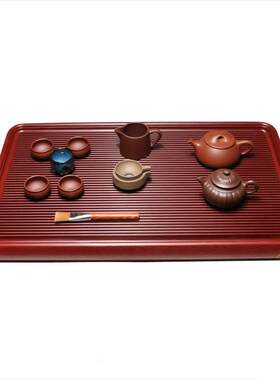 宜兴家用电木茶盘长方形胶木茶台简约大号茶具茶海托件