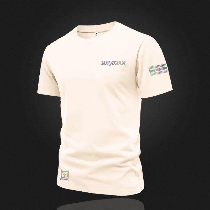 MAROLIO~高端纯棉圆领短袖t恤男2026年新款潮牌夏季美式半袖上衣