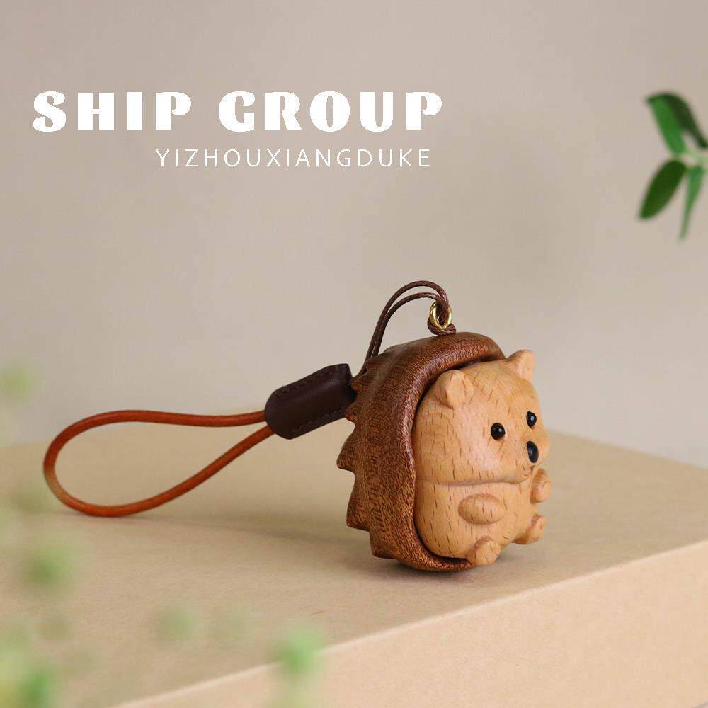 金丝乌檀木刺猬按摩器摆件实木手把件木雕网红可爱小刺猬治愈系