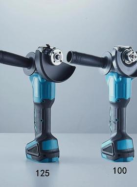 无刷充电角磨机多功能抛光机锂电磨光机100型125型切割机打磨机