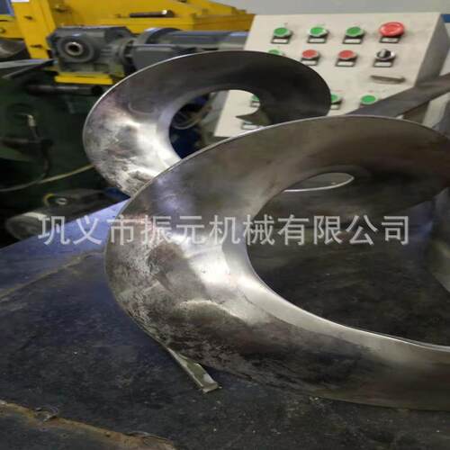 安阳单片螺旋叶片成型机 连续式冷轧叶片机 扁钢轧机组实地参观