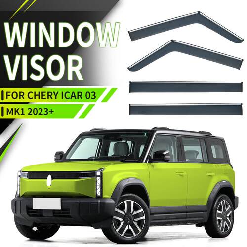 适用于奇瑞iCAR03晴雨挡雨遮阳板CheryiCAR03Windowvisor