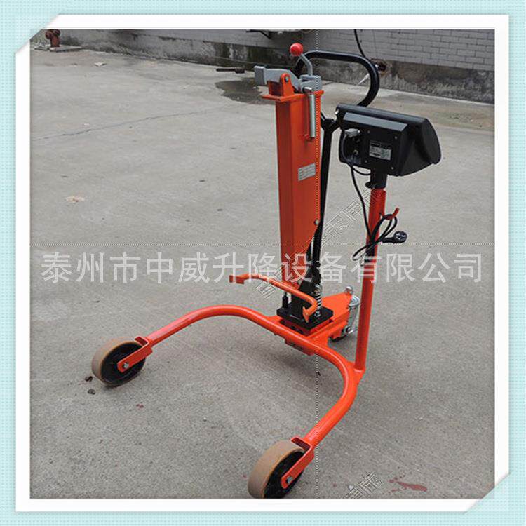 称重式油桶手推车 电子称油桶搬运车 计重型圆桶液压手拉车