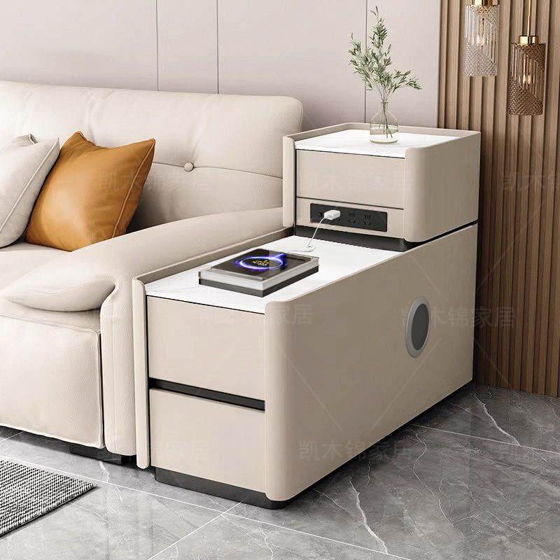 2025新款落地沙发边柜轻奢高级感实木小型夹缝简约现代边几侧边柜