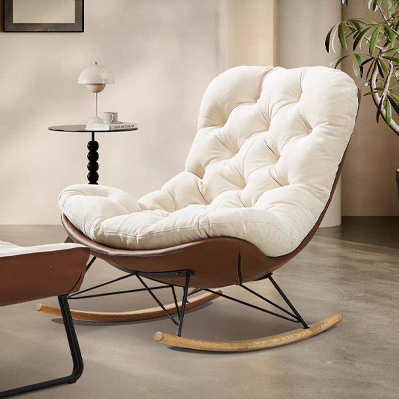小户型摇椅龙虾椅客厅摇椅沙发单人阳台家用休闲椅躺椅网红款摇椅