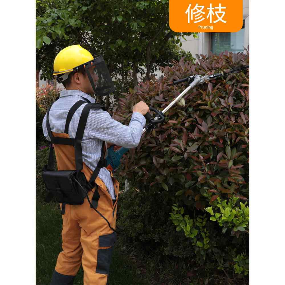 锂电48V充电式割无刷电动林打轮子JBE割灌背负草园草草坪除草机