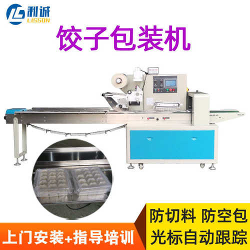 装机包包装饺子速冻输送全自动云吞横向设备枕价格厂家直销饺子式