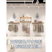 店墙上挂衣服杆子童装 展示架女装 挂衣架陈列货架 店上墙壁挂式 服装