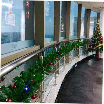 Christmas cane encryption simulation pine tree decorations