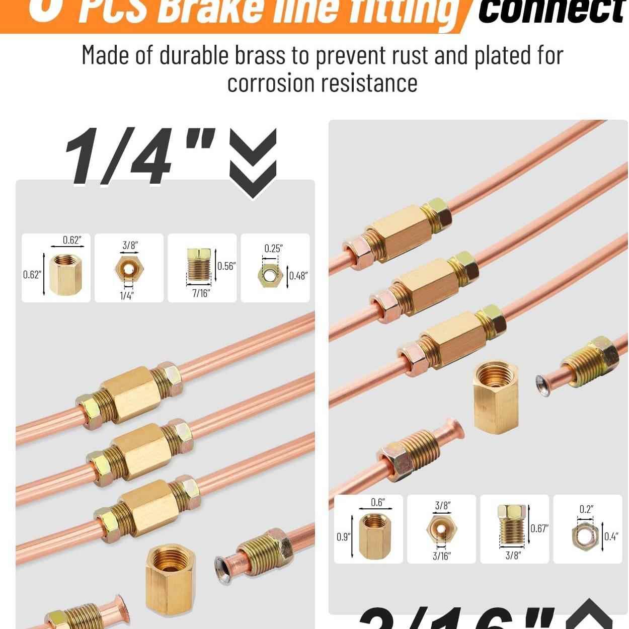 369刹车管线铜修理套装管管扩口器13胀/6汽修刹车管维修套装