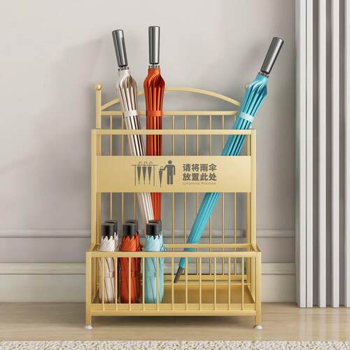 雨伞架收纳层架家用门口伞桶酒店大堂教室大容量雨伞沥水存放置物