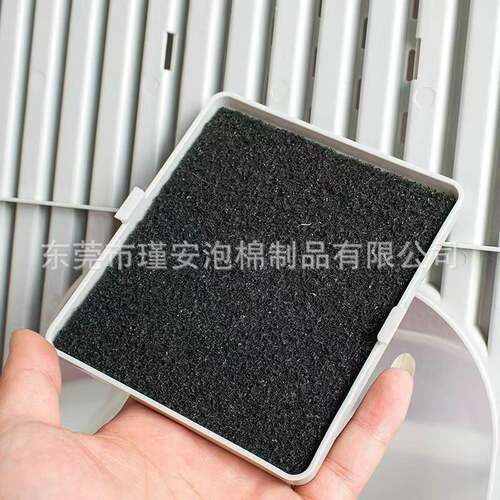 源头工厂生产宠物猫砂盆过滤棉 活性KUB炭臭过滤片9. 5×7×除.05