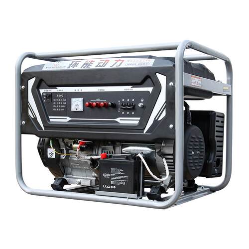 环能动力汽油发电机5KW小型家用电启动三相汽油发电机 380V
