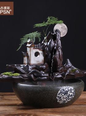 ZPPSN陶瓷摆件中式创意高档客厅书房办公室电视柜创意工艺品饰品