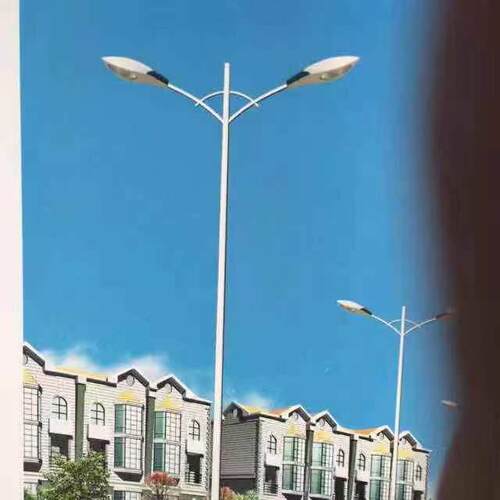 工厂直供单双弯臂路灯杆led路灯杆市政工程户外热镀锌路灯杆