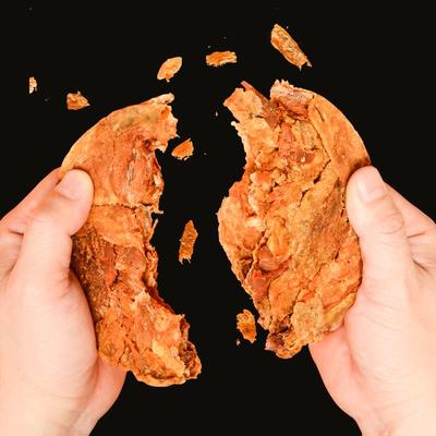 李村经典圆饼脂渣五花肉精肉猪油渣猪肉干 干压缩猪肉渣零食青岛