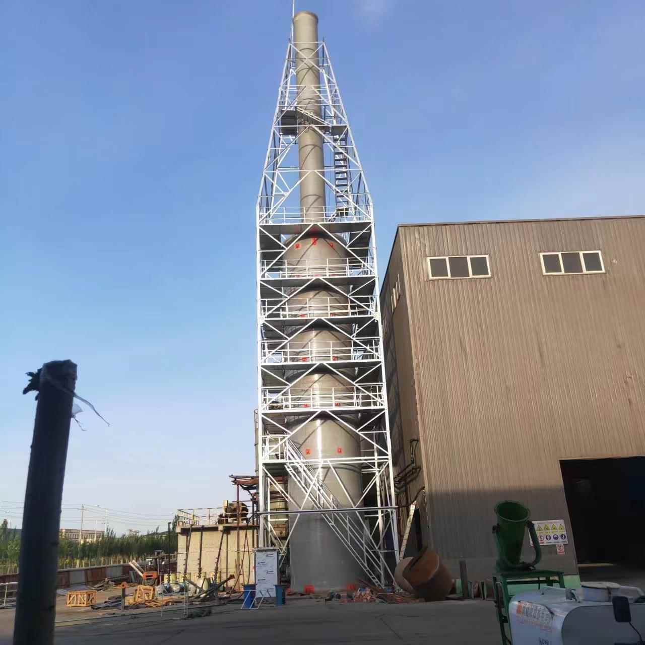 囱烟塔烟筒烟塔火炬塔化工851厂排气止晃塔筒架不锈钢烟筒防护支