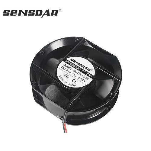 调SD17KBC机251直流散热风扇12vW24v大风量轴流风四线PM速静音