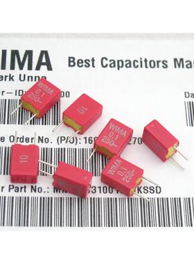 WIMA威马 MKS2 0.1UF 250V 104K 薄膜电容 MKS2F031001E00KSSD