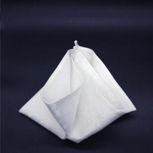 。花布白口布不掉毛全纯棉折酒店口杯布餐巾布西餐打杯布擦杯布红