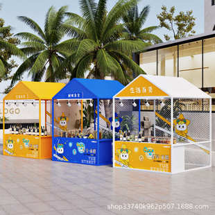 夜市摊位架可移动摆摊花车商业街集市活动架商场促销台商业展示架