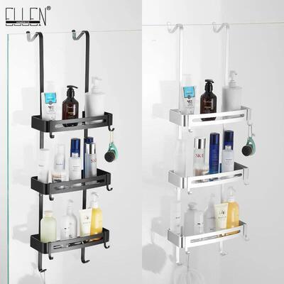 Hanging Bath Shelves Bathroom Shelf Organizer淋浴门置物架