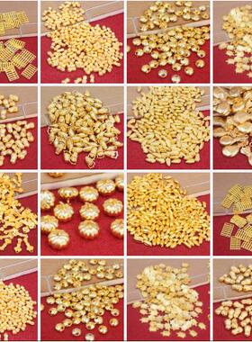 热卖迷你小合金元宝金条大米金币铜钱算盘装饰用品工艺品摆件