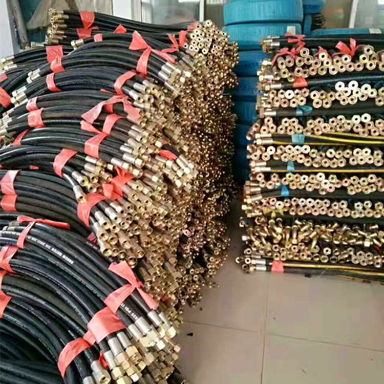 厂家供应钢丝编织液压胶管 机械用高压软管总成 高压胶管DN25
