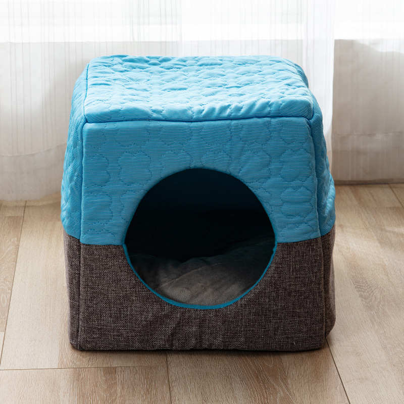 两用狗感猫小型亚麻窝窝床可用狗窝凉宠物猫宠物垫猫犬新品房四季