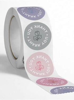 Rose Sticker Thank You Sticker Gift Box Sticker礼盒感谢贴纸