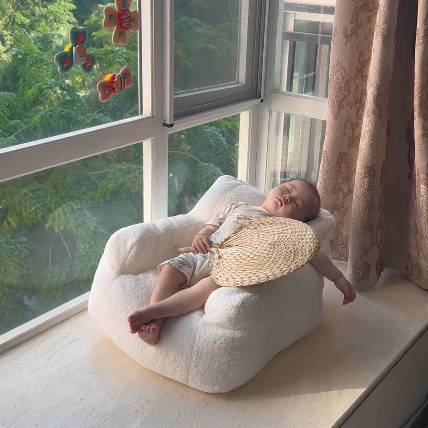 儿童懒人沙发椅可坐可躺婴儿可爱小凳子靠背座椅宝宝阅读书角沙发