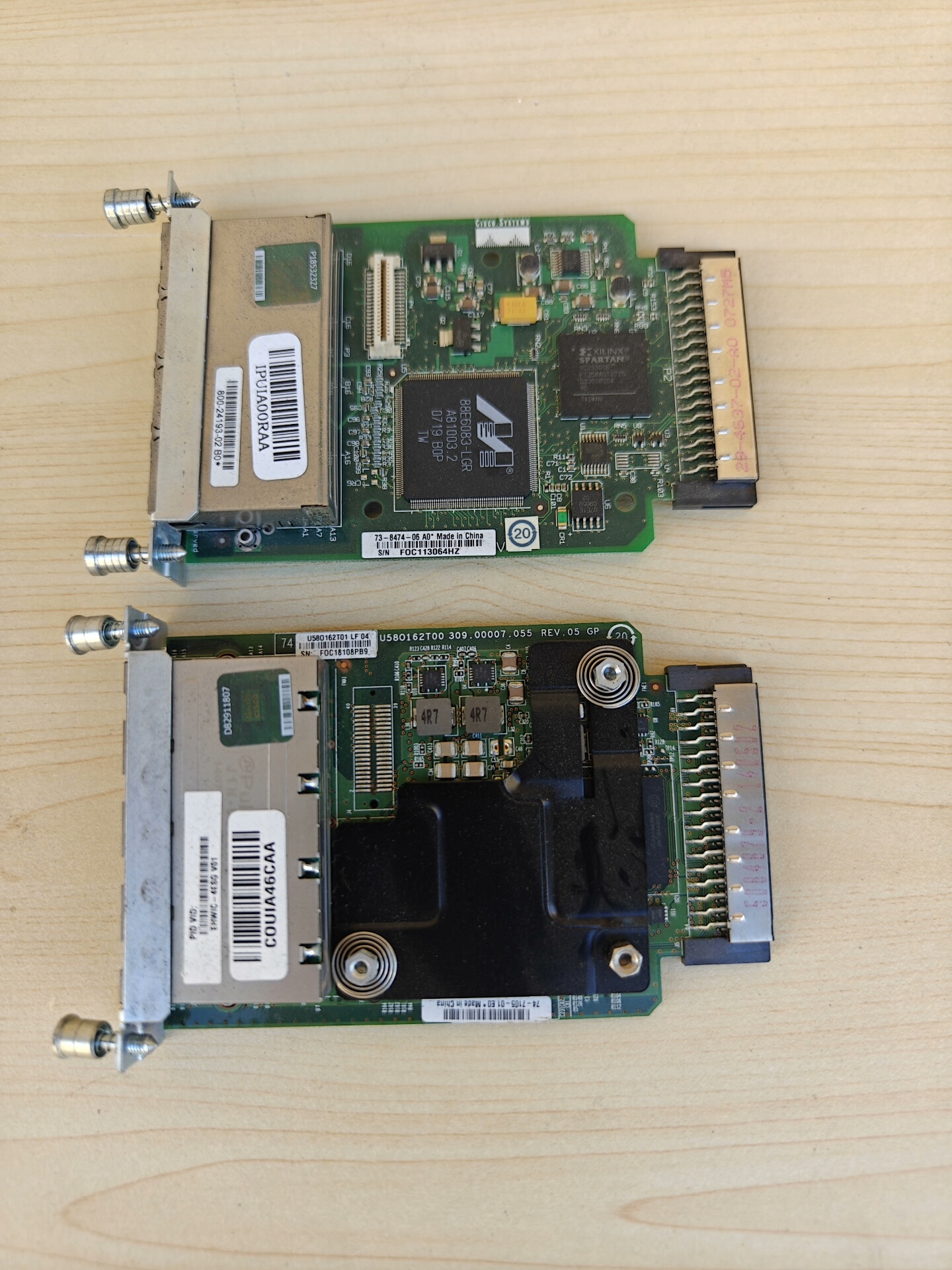 思科模块卡，EHWIC-4ESG/HWIC-4ESW 拆机，