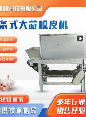 链式大蒜去皮机 干式大蒜不锈钢气动去皮机 无伤蒜米加工机