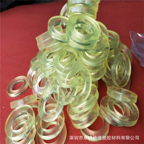 聚氨酯垫片牛筋平垫PU沉头孔通孔减震耐磨优力胶缓冲垫阻尼块垫圈