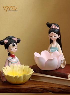 新中国风古董时尚创意家居客厅餐桌装饰入口储物乔迁新家礼品饰品