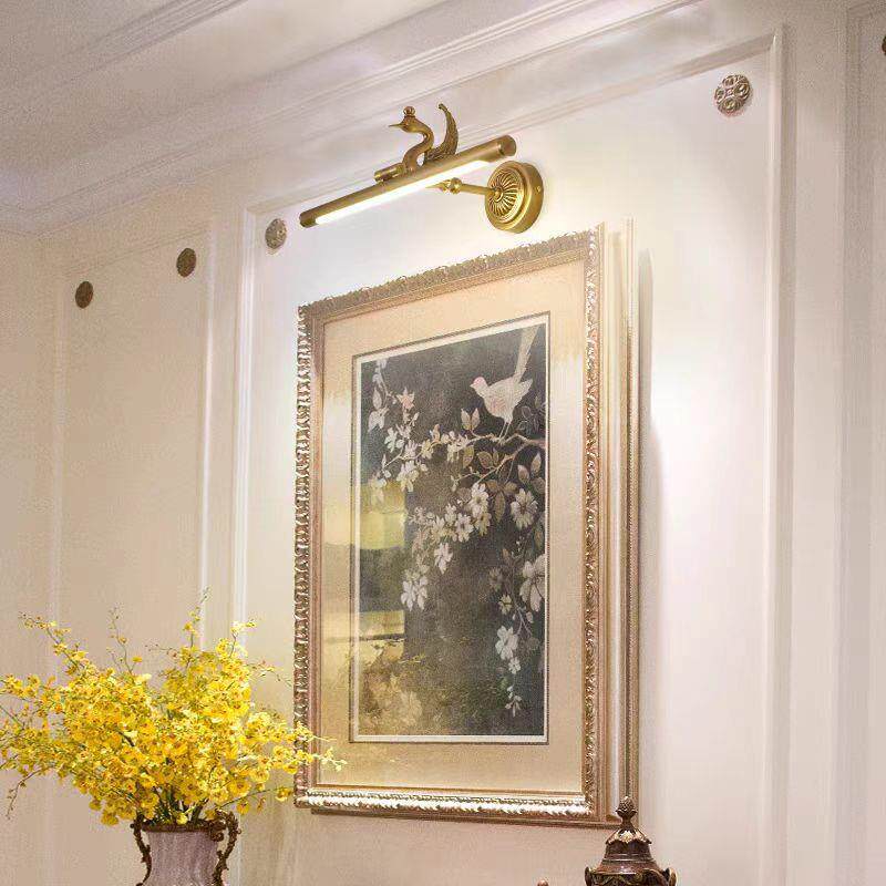 led防锈镜前灯美式全铜卫生间镜柜梳妆台灯现代简约浴室防水壁灯