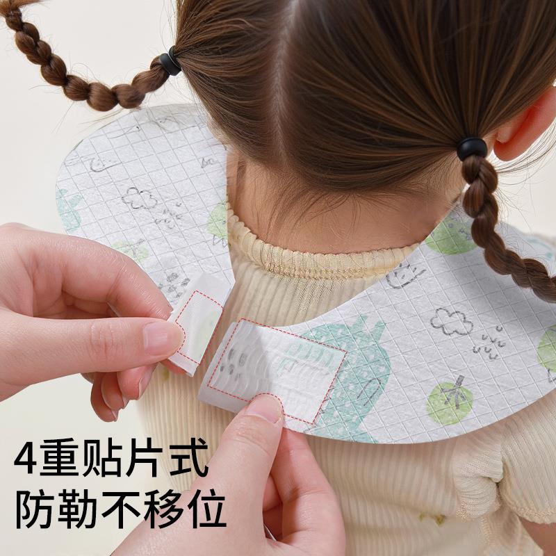 巾次性围兜婴儿吃水饭宝宝口水辅食罩衣便携式儿童一防围/嘴独立