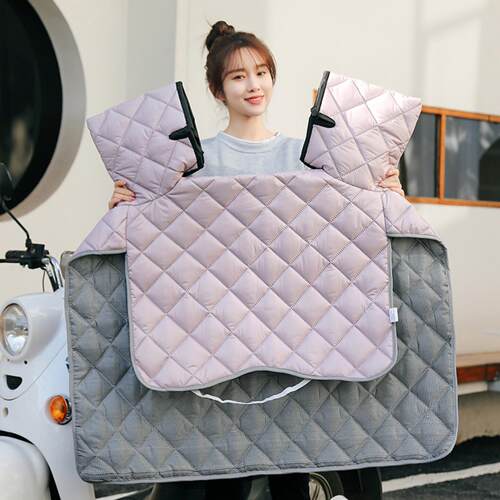 电动车挡风被2025新款夏季防晒防雨罩双面防水电瓶车四季通用防风