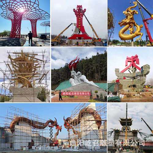 大型不锈钢雕塑厂家户外现代创意景观雕塑商业街广场地标雕塑摆件