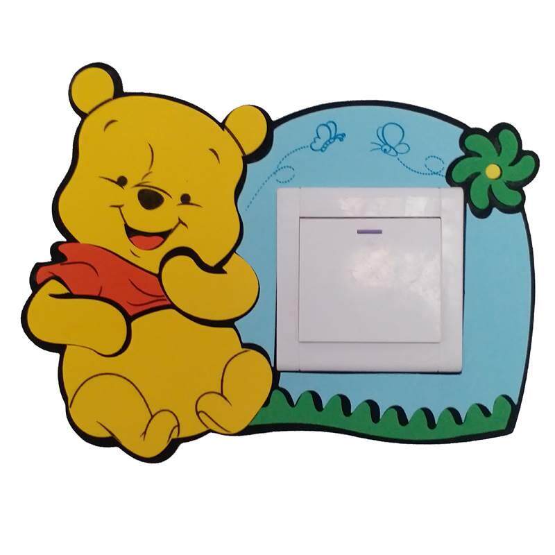 开关贴泡沫材质卡通小动物开关套装饰贴墙贴简约儿童房幼儿园布置