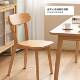 餐实桌木椅子餐椅家用椅商用简约新款 靠背椅木头复餐古厅985凳子