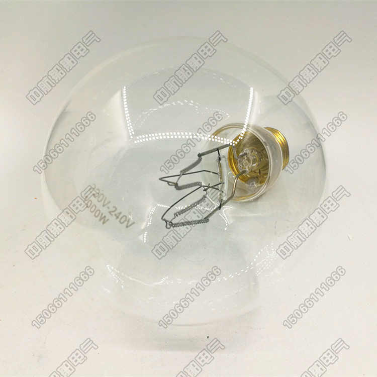 船用白炽聚光灯白炽聚光灯泡E40 1000W 220V CTG3扫海灯专用光源