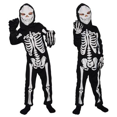 Halloween children skeleton costume cosplay ghost suit onesi