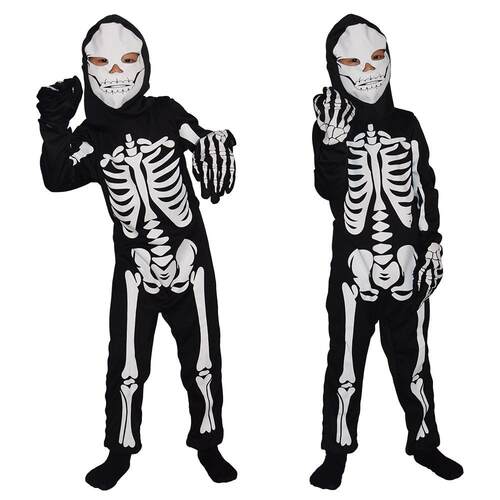 Halloween children skeleton costume cosplay ghost suit onesi
