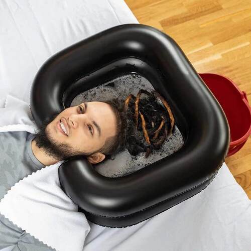 Inflatable Shampoo Basin - Portable Hair Washing Bowl/ Tub f