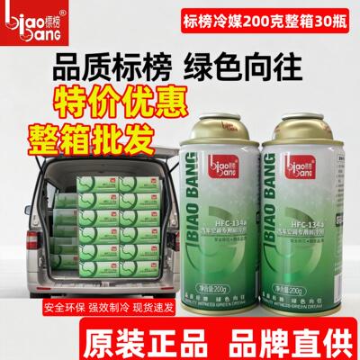 标榜空调制冷剂雪种r134a环保车用冷媒氟利昂汽车空调制冷200克