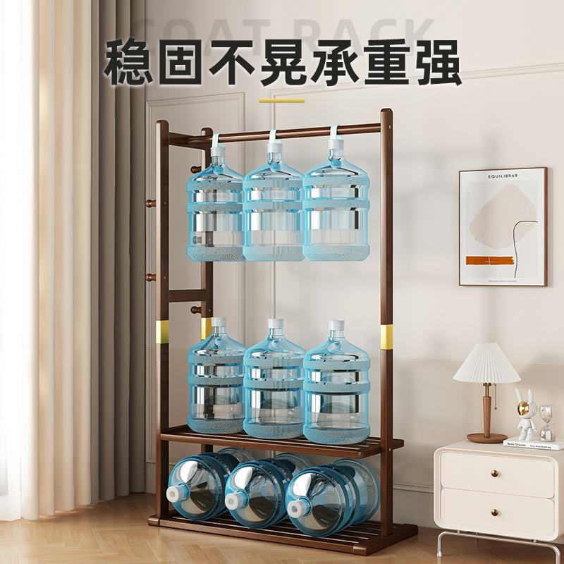 简易加粗卧室衣帽架客厅挂衣架多功能衣架落地式衣服挂包展示架