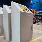 柜配电柜机设备箱控操作触摸屏触摸屏斜面增压 电控斜面斜面柜